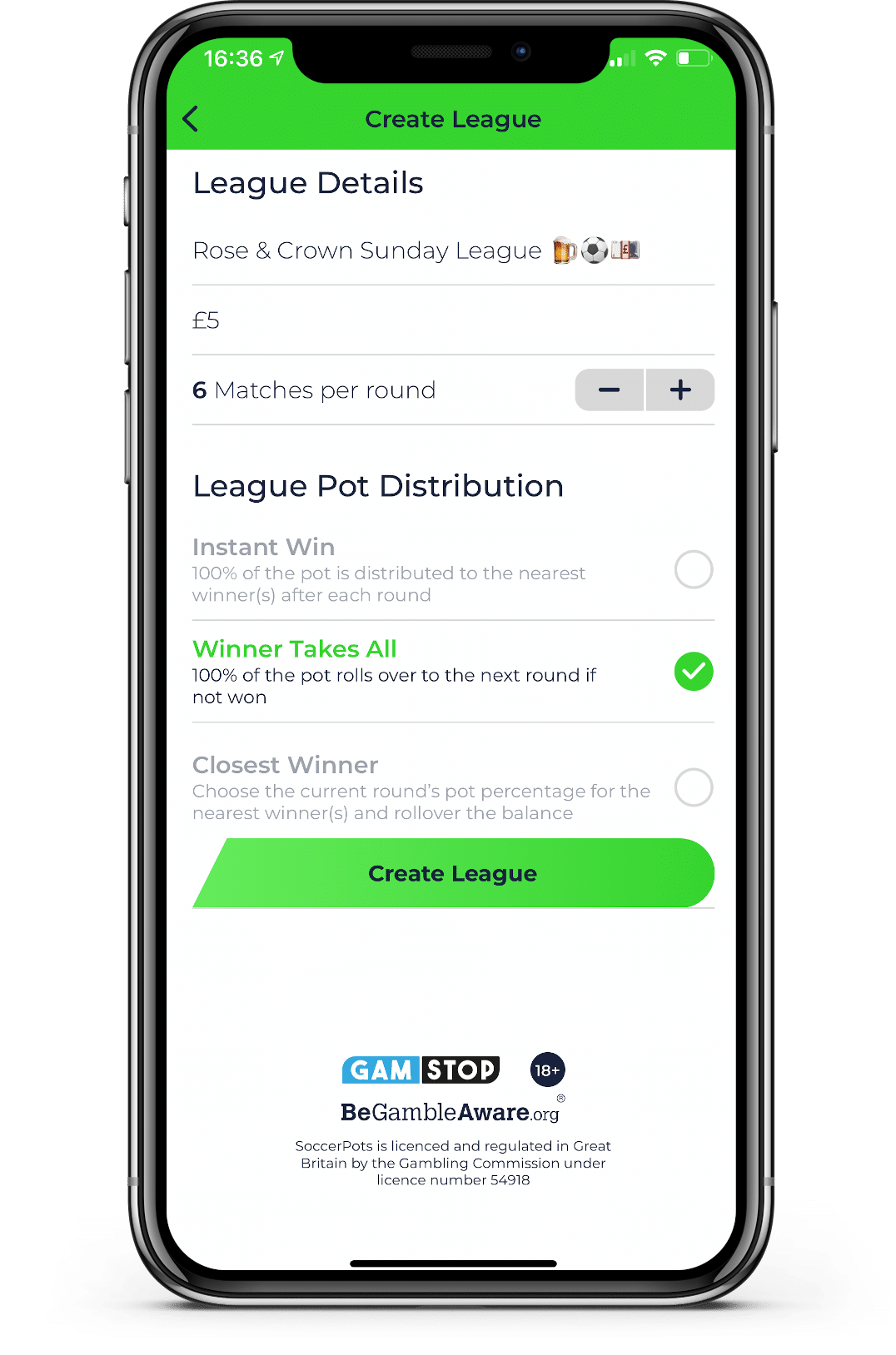 SoccerPots Private League Creation2 WTA SoccerPots Create Private League Winner Takes All