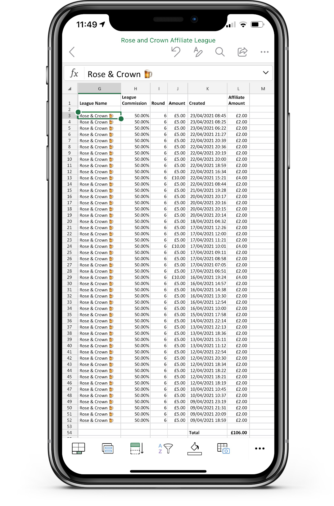 SoccerPots Affiliate XLS iPhone SoccerPots Affiliate XLS